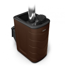 Дровяная печь для бани TMF Гейзер 2014 Inox ДА ЗК шоколад